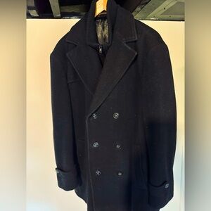 Ralph Lauren Black Pea Coat Large